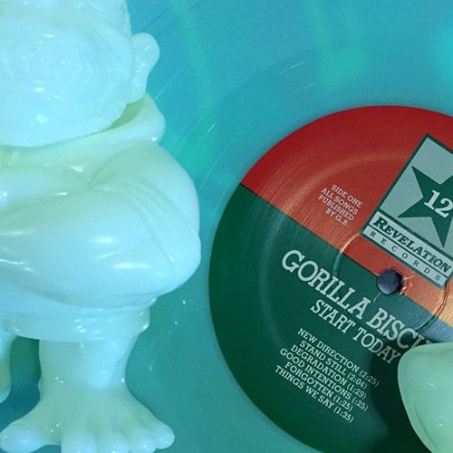 Gorilla Biscuits × Super7's "Start Today GB Mascot" in glowinthedark